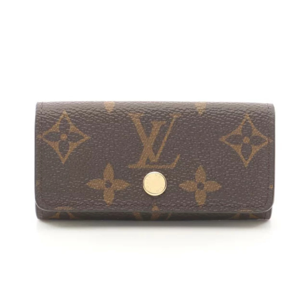Louis Vuitton Multicles Monogram Citrus Key Case Wallet Accessory Brown Yellow